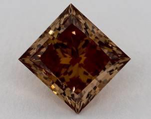 round 0.96 Carat fancy dark yellow brown SI2 