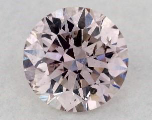 1.00 Carat pink-SI2 Round Cut Diamond 