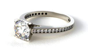 Channel Set Engagement Rings